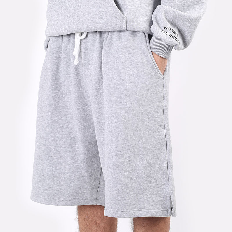 мужские серые шорты Hard Blank Shorts Hard Grey - цена, описание, фото 1
